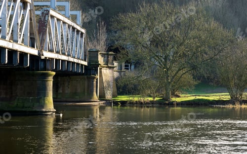 Preview: Steel Girder Bridge Spanning A River