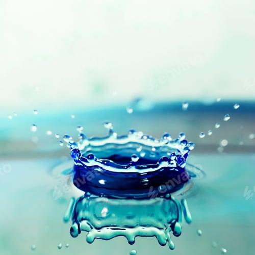 Preview: Colorful, Abstract Composition With Water And Water Drops