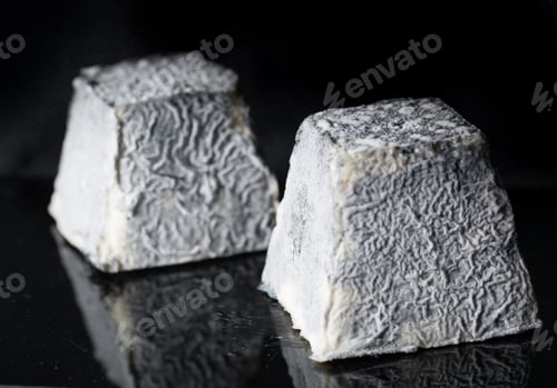 Preview: Studio Schot Of Traditional Goat Cheese Valencay. Luxury Food.