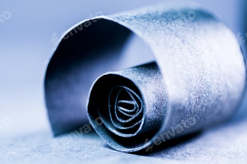 Preview: Dark Blue Abstract, Background Picture Of A Paper Spiral On Paper Background