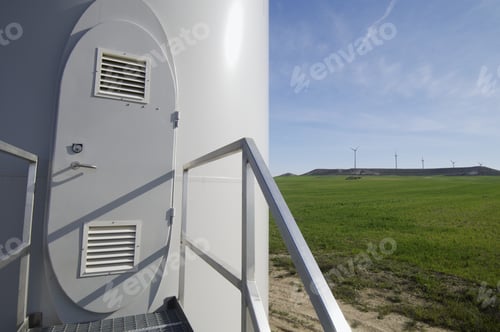 Preview: Entrance To A Windmill With Cloudy Sky