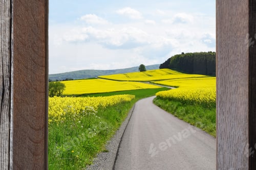 Preview: Spring Landscape In A Picture Frame