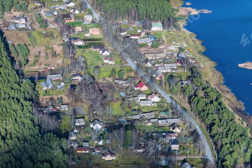 Preview: Aerial View Over The Village Berzciems