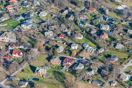 Preview: Aerial View Over The Village Ragaciems (Latvia)