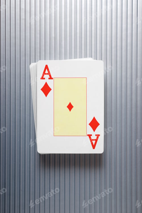 Preview: Cards On A Metal Surface.