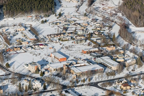 Preview: Aerial View Over The Small Village