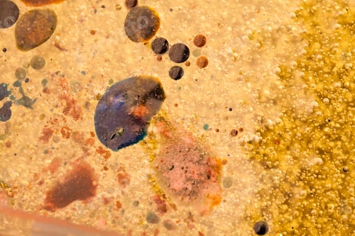 Preview: Abstract Composition With Mix Of Oil, Water And Colorful Ink. Pollution Concept
