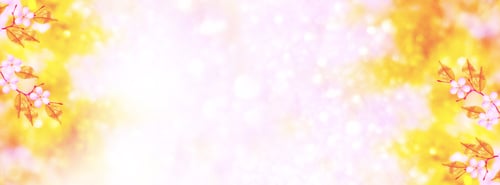 Preview: Blossoming Branch Cherry. Bright Colorful Spring Flowers