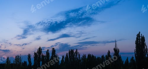 Preview: Landscape With Dramatic Light - Beautiful Golden Sunset With Saturated Sky And Clouds.