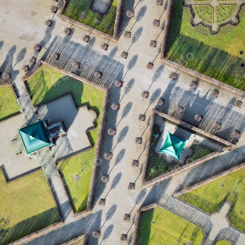 Preview: Aerial View Over The Park In Rundale Palace