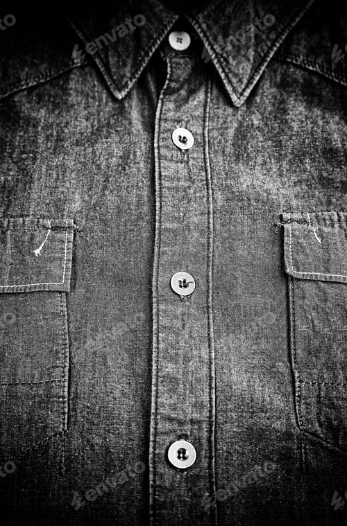 Preview: Textured Fabric Close-Up in Black and White