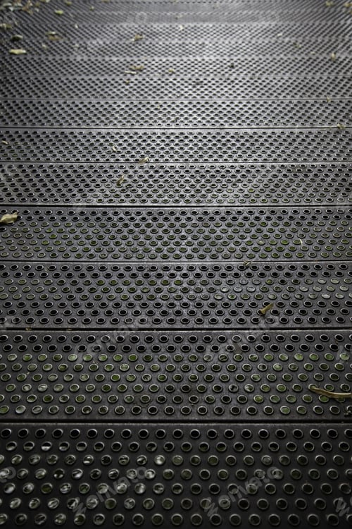 Preview: Metallic Background With Round Shapes, Non-Slip Metal Detail