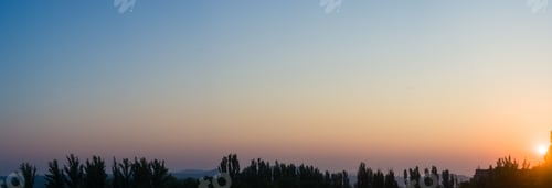 Preview: Landscape With Dramatic Light - Beautiful Golden Sunset With Saturated Sky And Clouds.