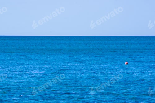 Preview: Sea Landscape Is A Pebbly Beach With Waves In White Foam, A Beautiful Sky With Clouds, A Warm