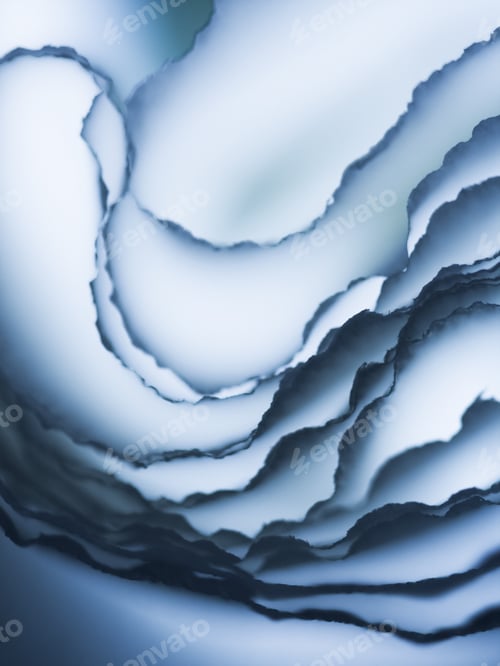 Preview: Colorful Abstract Composition With Blue Crepe, Lights And Shadows