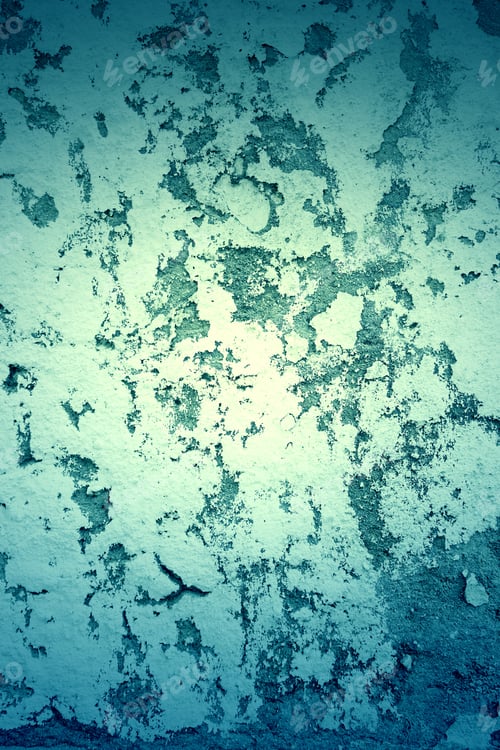 Preview: Distressed Teal and White Painted Wall Surface
