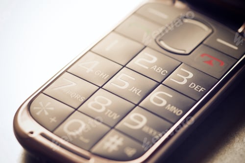 Preview: Close-Up Of An Old Mobile Phone.
