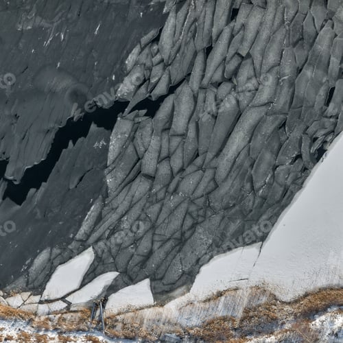 Preview: Aerial View Over The Lake In Winter Time