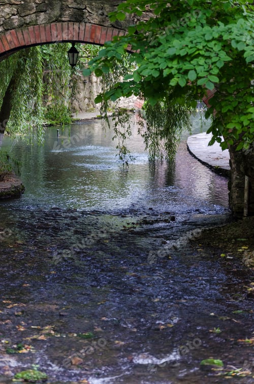 Preview: Beautiful Forest Stream With A Waterfall And Grotto