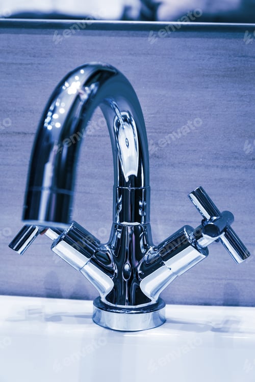 Preview: Water Tap With Modern Design In Bathroom
