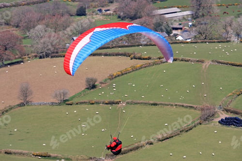 Preview: Paraglider Above Dartmoor
