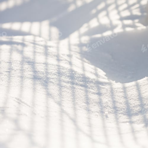 Preview: Snow Texture With Shadows - Stripes From A Fence