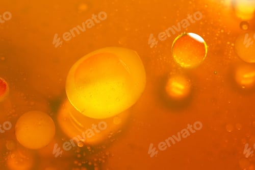 Preview: Abstract, Colorful Composition With Oil, Water And Ink