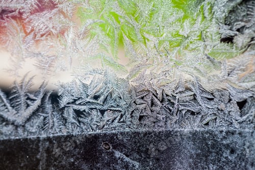 Preview: Ice Flowers On Glass - Texture And Background