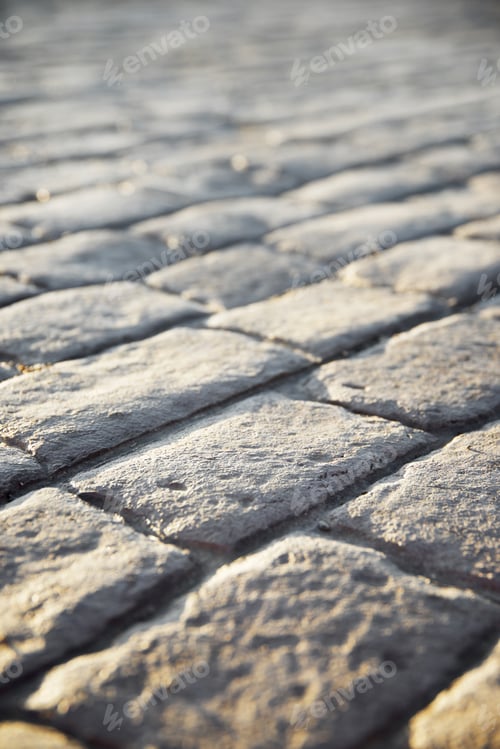 Preview: Floor Of A Street With Stone Tiles.