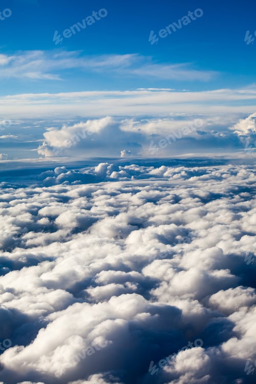 Preview: Beautiful, Dramatic Clouds And Sky Viewed From The Plane