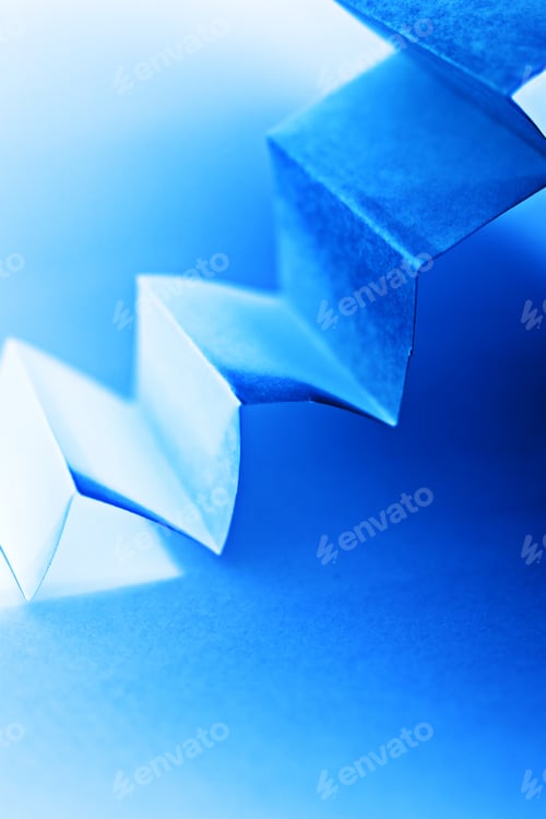 Preview: Colorful Paper Shapes With Paper Background