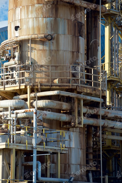 Preview: Paper Mill Detail In Zaragoza Province, Spain.