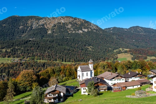Preview: Landscape Near Garmisch Partenkirchen In Bavaria. Germany