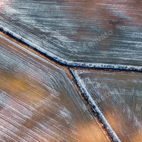 Preview: Aerial View Over The Rural Fields In Springtime