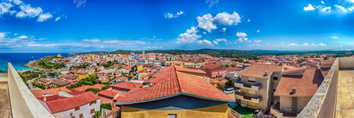 Preview: Scenic Aerial View Over The Town Of Santa Teresa Gallura, Located On The Northern Tip Of Sardinia