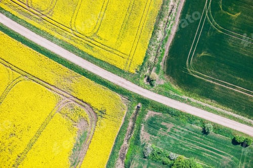 Preview: Aerial View Over The Rural Fields