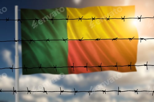 Preview: Flag With Original Proportions. Flag Of The Benin
