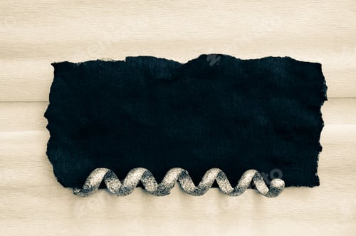 Preview: Silver Adornment Against Black And White Background