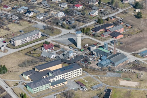 Preview: Aerial View Over The Small Parish And River
