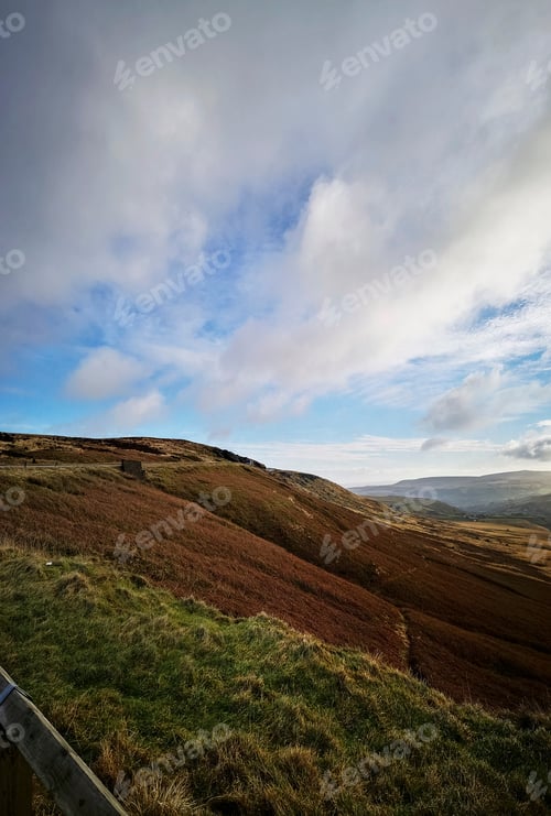 Preview: View Of Marston Moor From Buckstone Edge, Kirklees, West Yorkshire, Uk