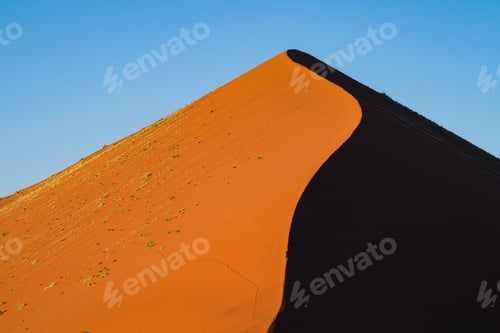 Preview: View Of The Red Sand Dunes In The Namib Desert, Sossusvlei In Namibia