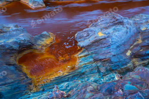 Preview: Tinto River In Sierra Morena Mountain Range Of Huelva Province In Andalucia Autonomous Community Of