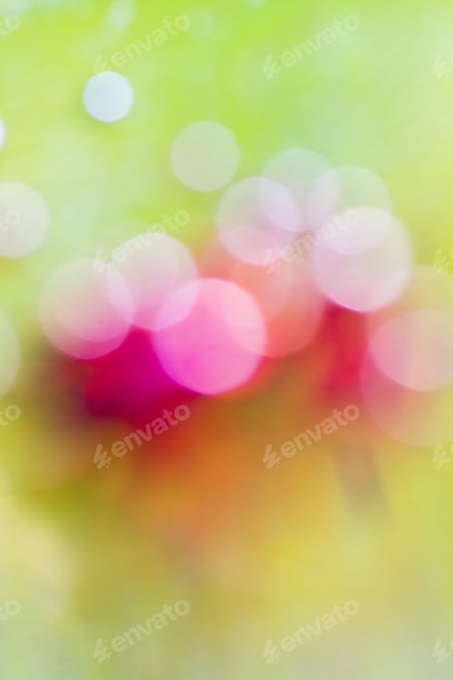 Preview: Abstract, Blurred, Colorful Composition With Oil, Water, Ink, Bubbles And Bokeh