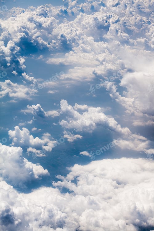 Preview: Beautiful, Dramatic Clouds And Sky Viewed From The Plane. High Resolution And Quality