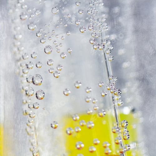 Preview: Abstract Composition With Underwater Tubes With Colorful Jelly Balls Inside And Bubbles