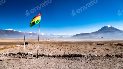 Preview: Bolivia Lagoon Mountain Scene
