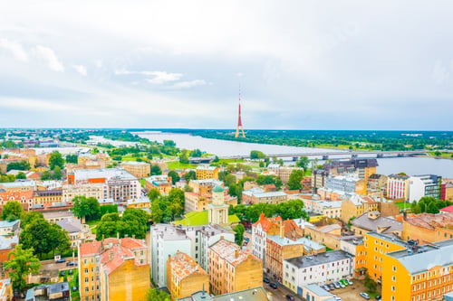 Preview: Aerial View Of Riga From Top Of The Academy Of Sciences Building.