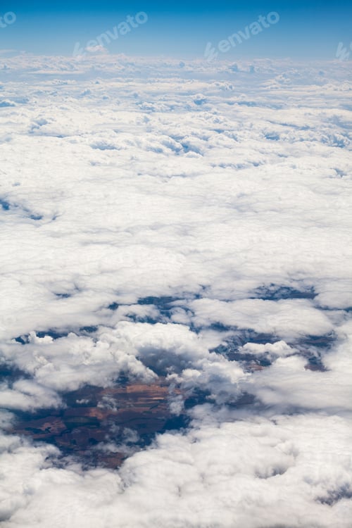 Preview: Beautiful, Dramatic Clouds And Sky Viewed From The Plane. High Resolution And Quality
