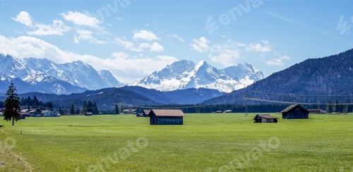 Preview: View From Wallgau - Bavaria - Wetterstein Mountains