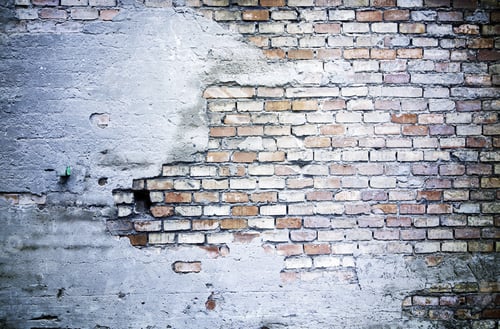 Preview: Old Brick Wall, Detail Of An Old Wall In Ruins